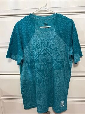 American Fighter Teal Graphic Short-Sleeve Tee